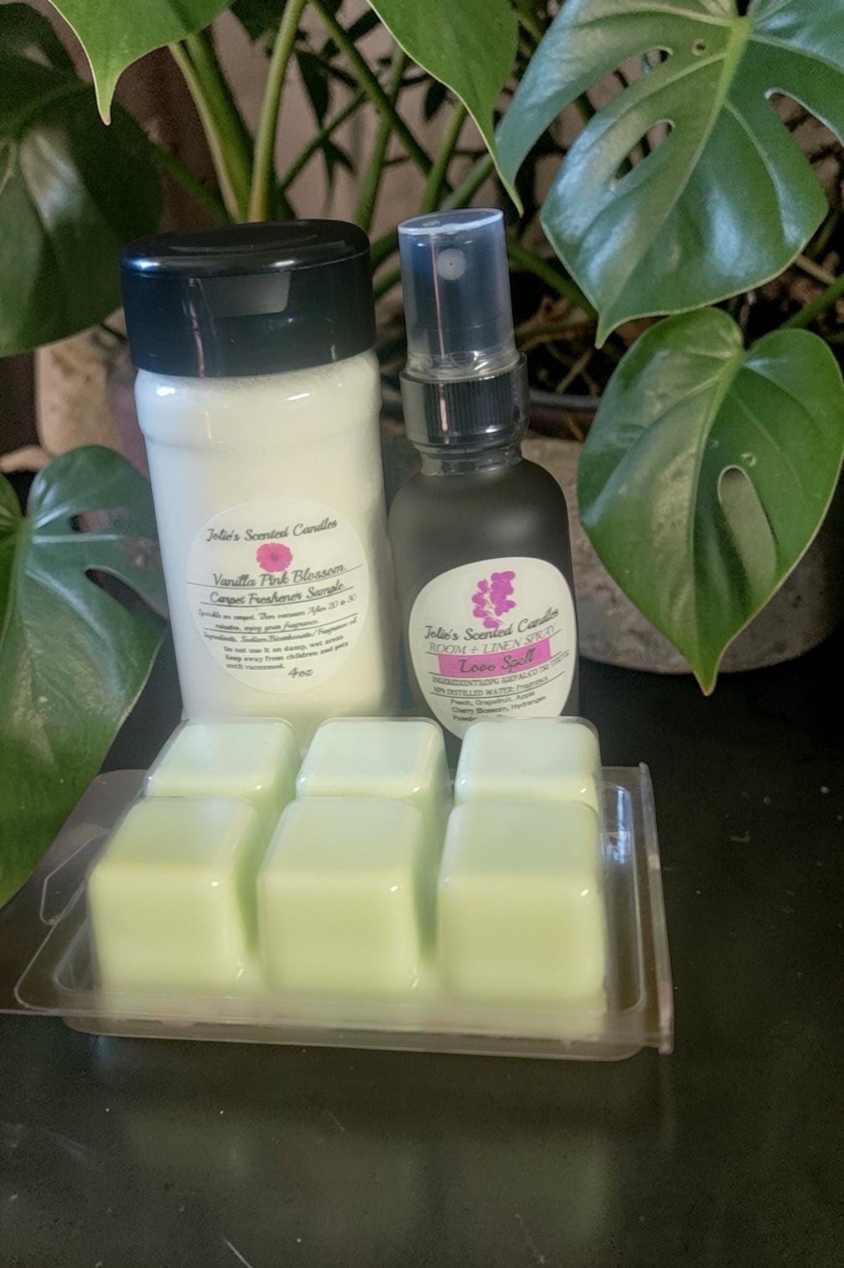 Home Fragrance Gift Set: Carpet Deodorizer Powder, Room Spray & Scented Wax Melts | 3 Piece Aromatherapy Bundle