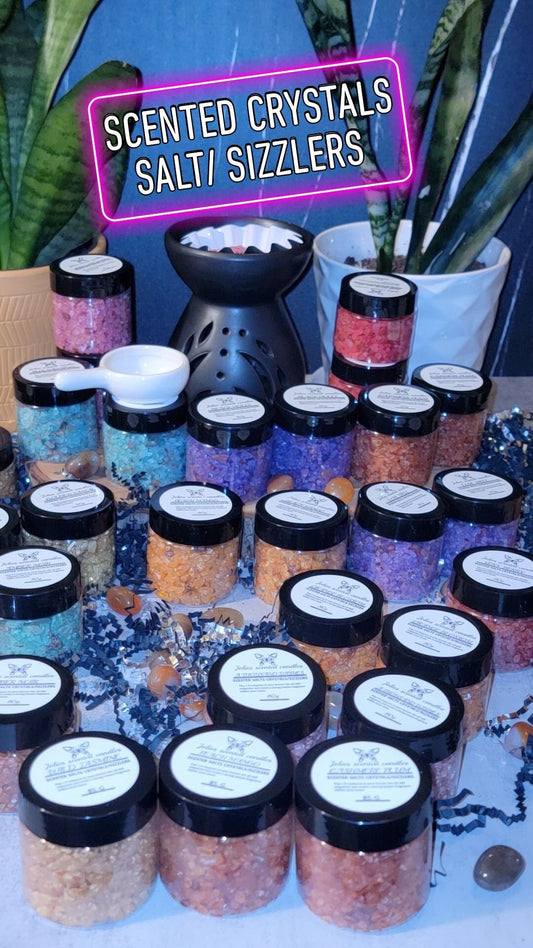 Natural Sea Salt Sizzlers  Aromatherapy Wax Melt Alternative EcoFriendly Home Fragrance with Free 3ml Fragrance Oil Natural Scented Sizzlers