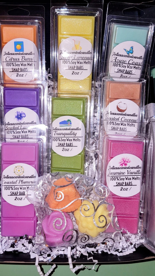 Soy Wax Melts Variety Box Eco-Friendly Aromatherapy Gift Set with Long-Lasting Fragrance Natural Soy Wax Snap Bars Scented Wax Melts Bundle