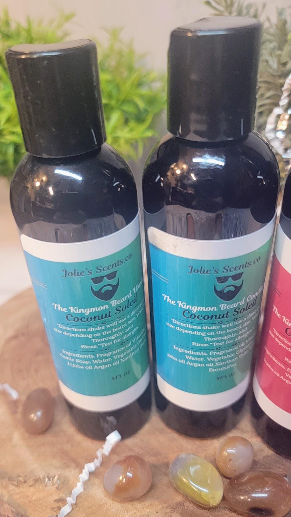 Men's Beard Care Gift Set: Wash and Conditioner, Moisturizing Hydrating All-in-One Kit