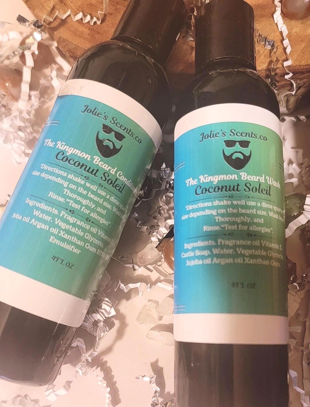 Men's Beard Care Gift Set: Wash and Conditioner, Moisturizing Hydrating All-in-One Kit