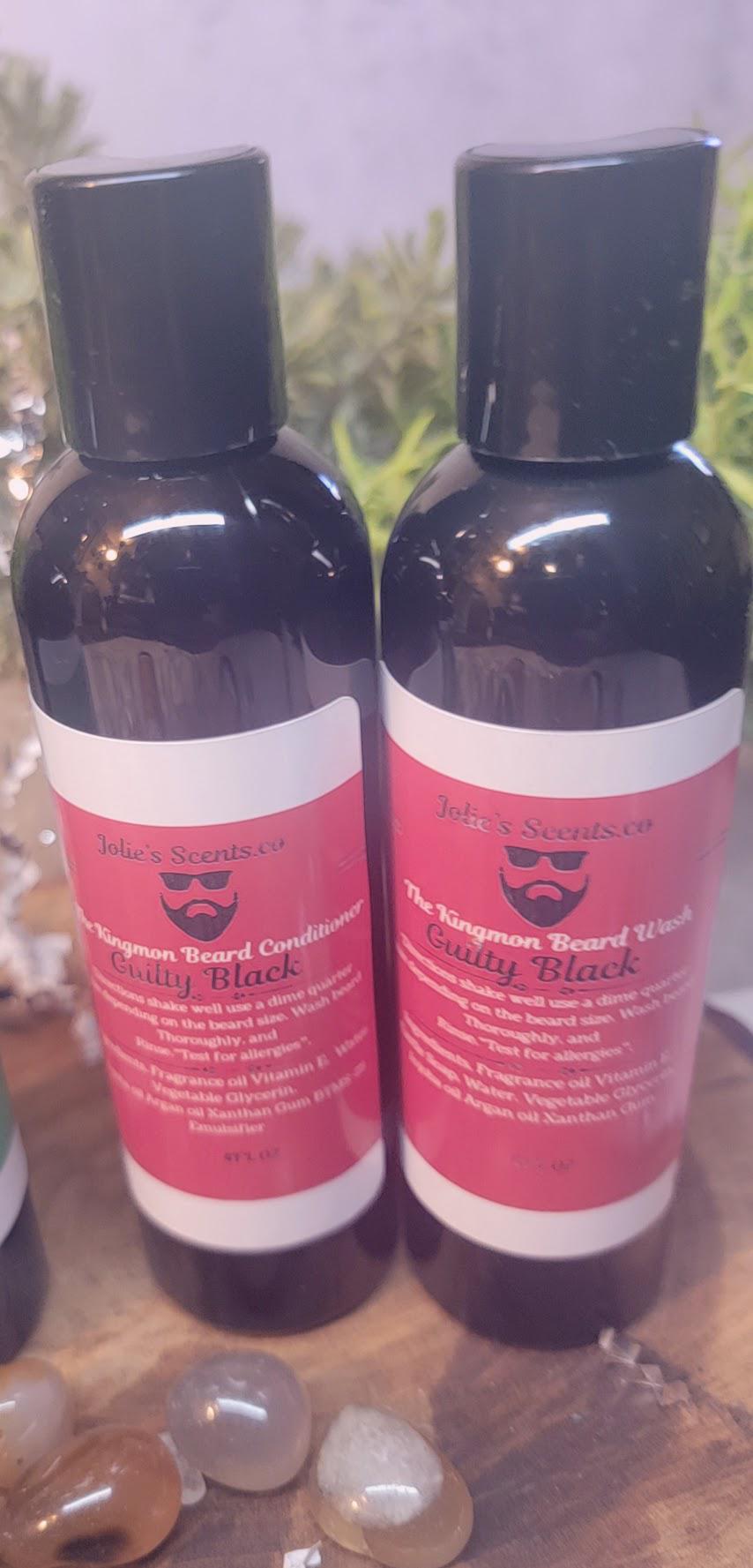 Men's Beard Care Gift Set: Wash and Conditioner, Moisturizing Hydrating All-in-One Kit