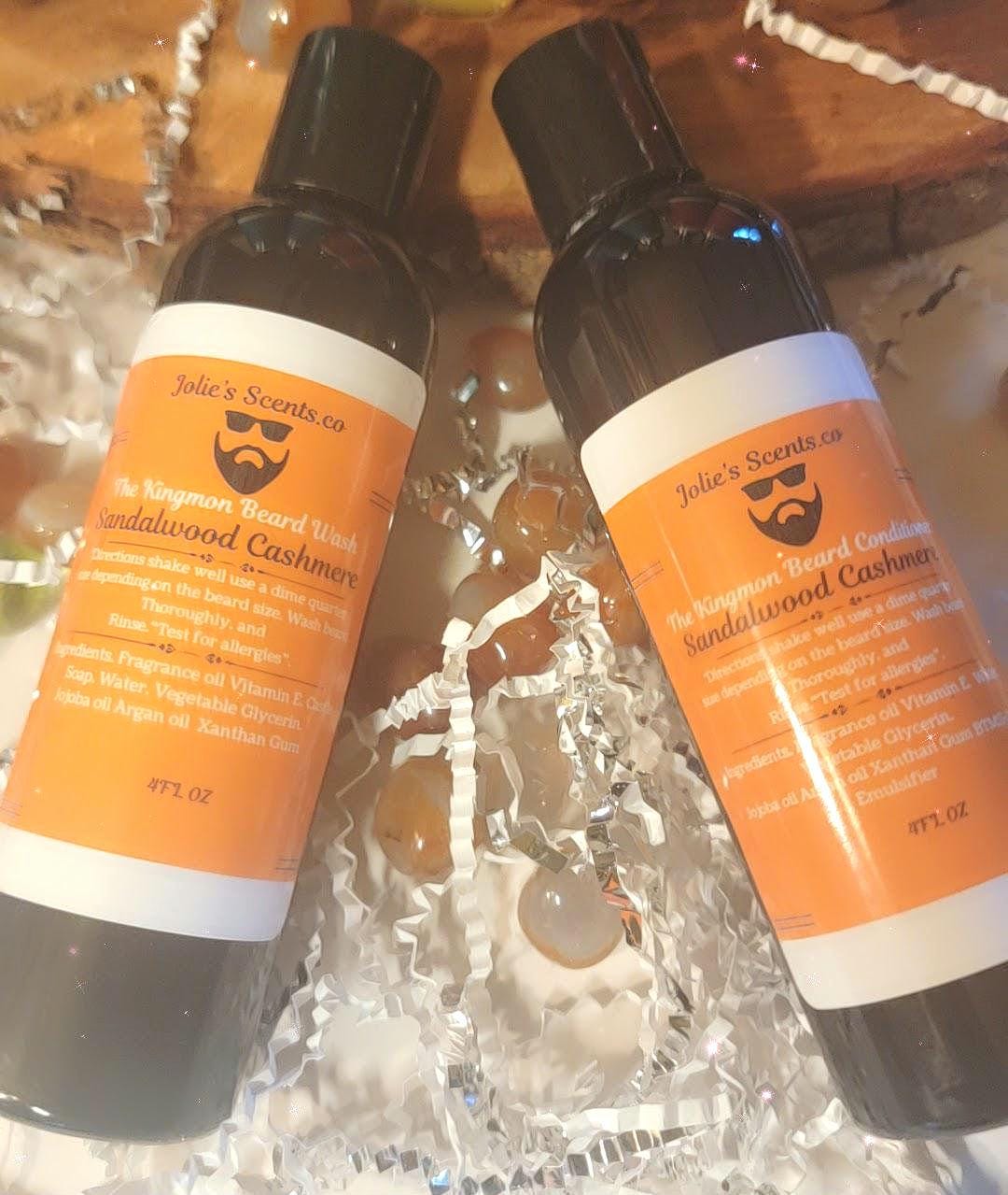 Men's Beard Care Gift Set: Wash and Conditioner, Moisturizing Hydrating All-in-One Kit