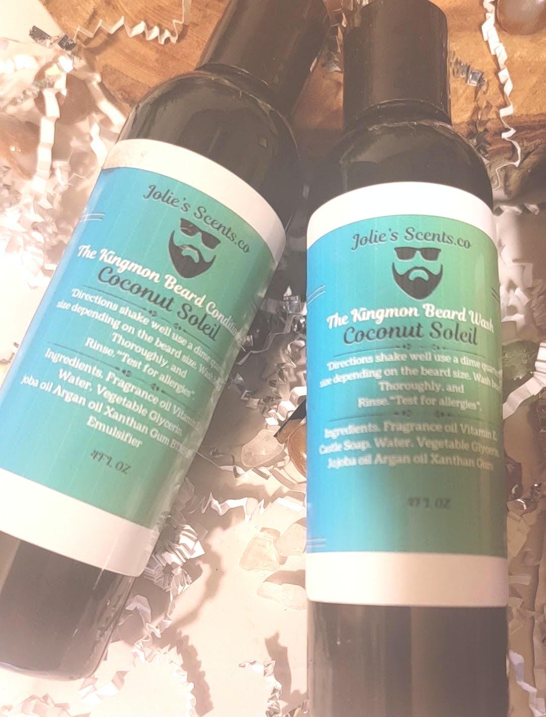Men's Beard Care Gift Set: Wash and Conditioner, Moisturizing Hydrating All-in-One Kit