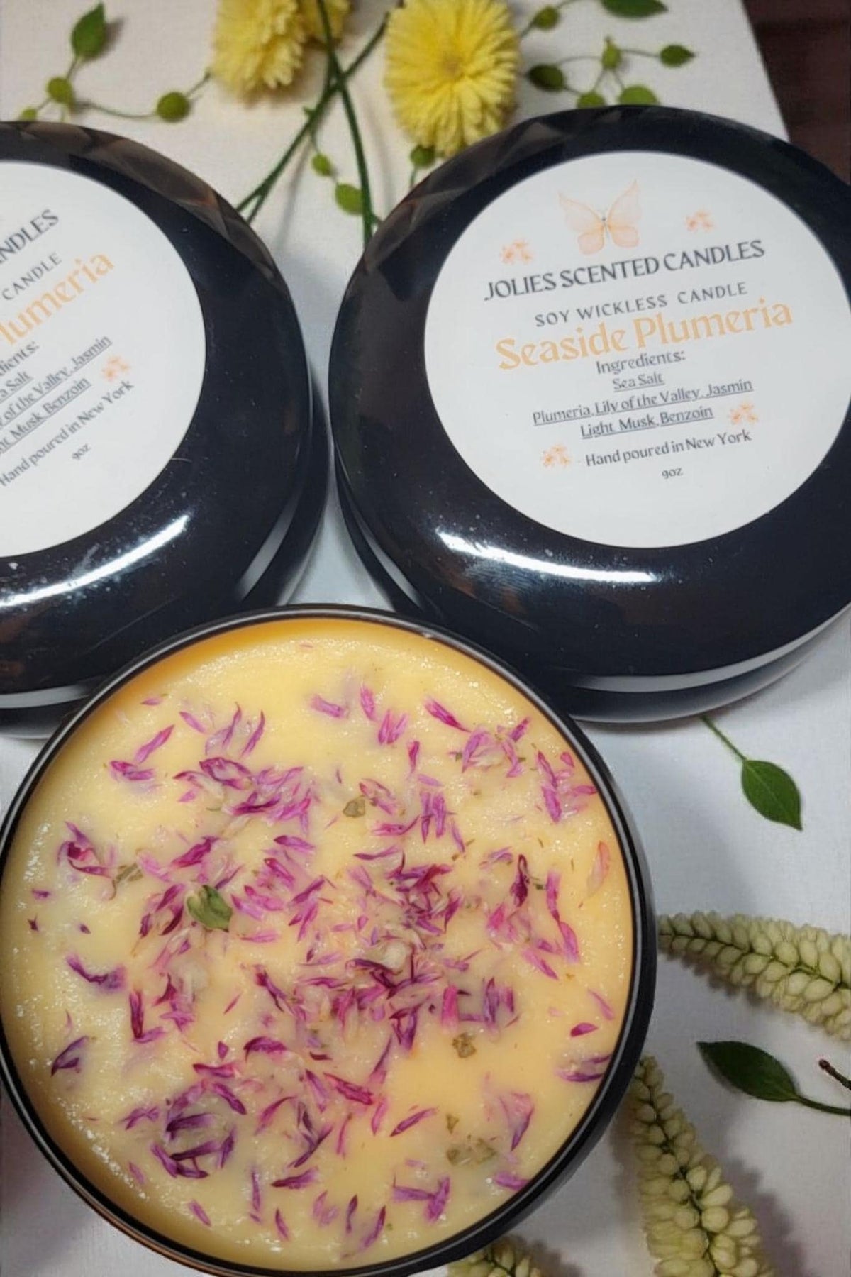 Scented Soy Wax Candle Tin 9oz Wickless Flameless Buy 2 Get 1 Free