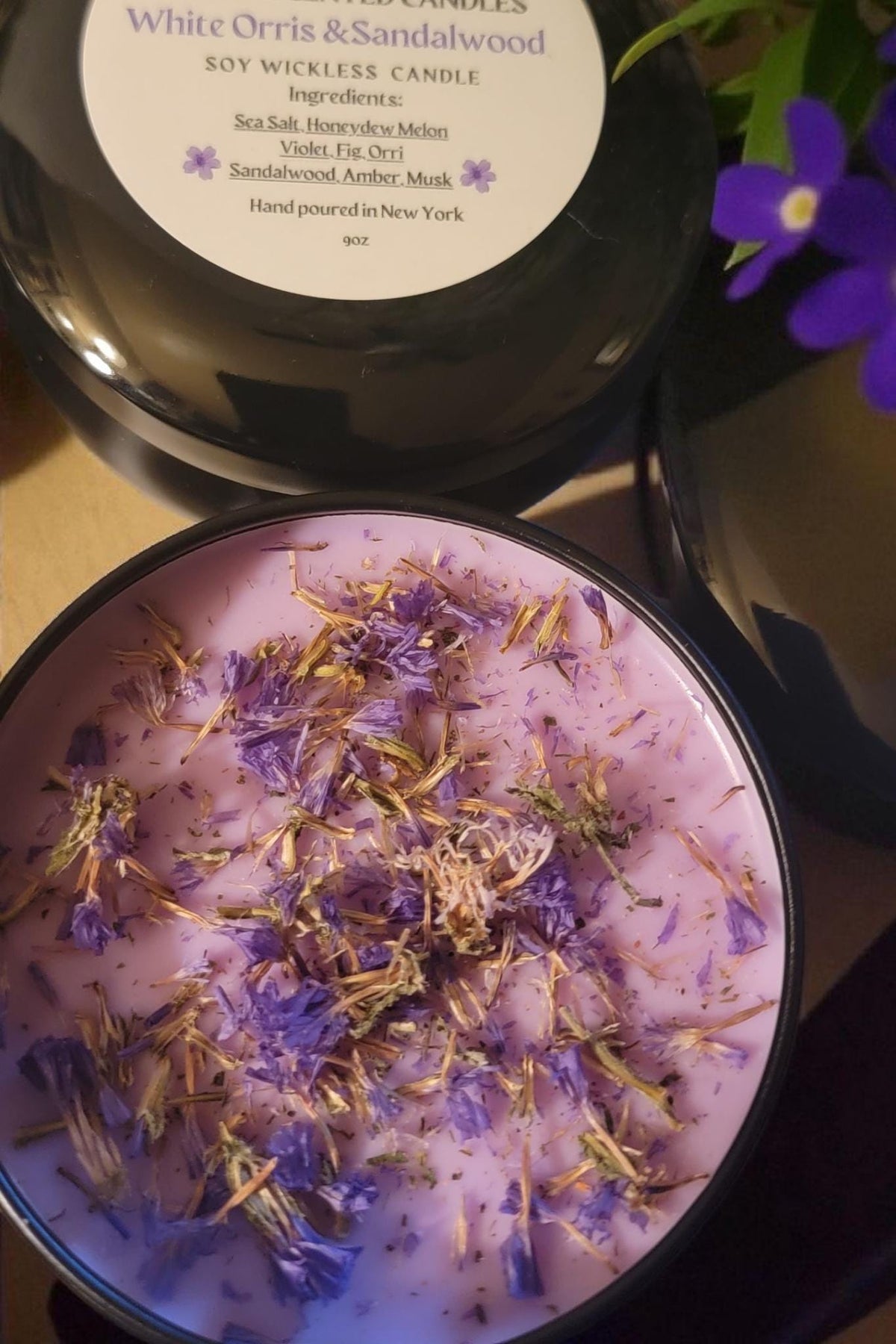 Scented Soy Wax Candle Tin 9oz Wickless Flameless Buy 2 Get 1 Free