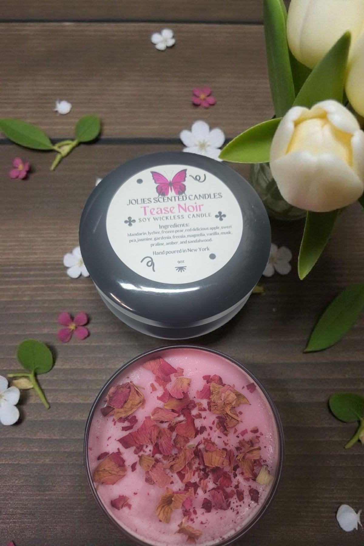 Scented Soy Wax Candle Tin 9oz | Wickless & Flameless | Buy 2, Get 1 Free