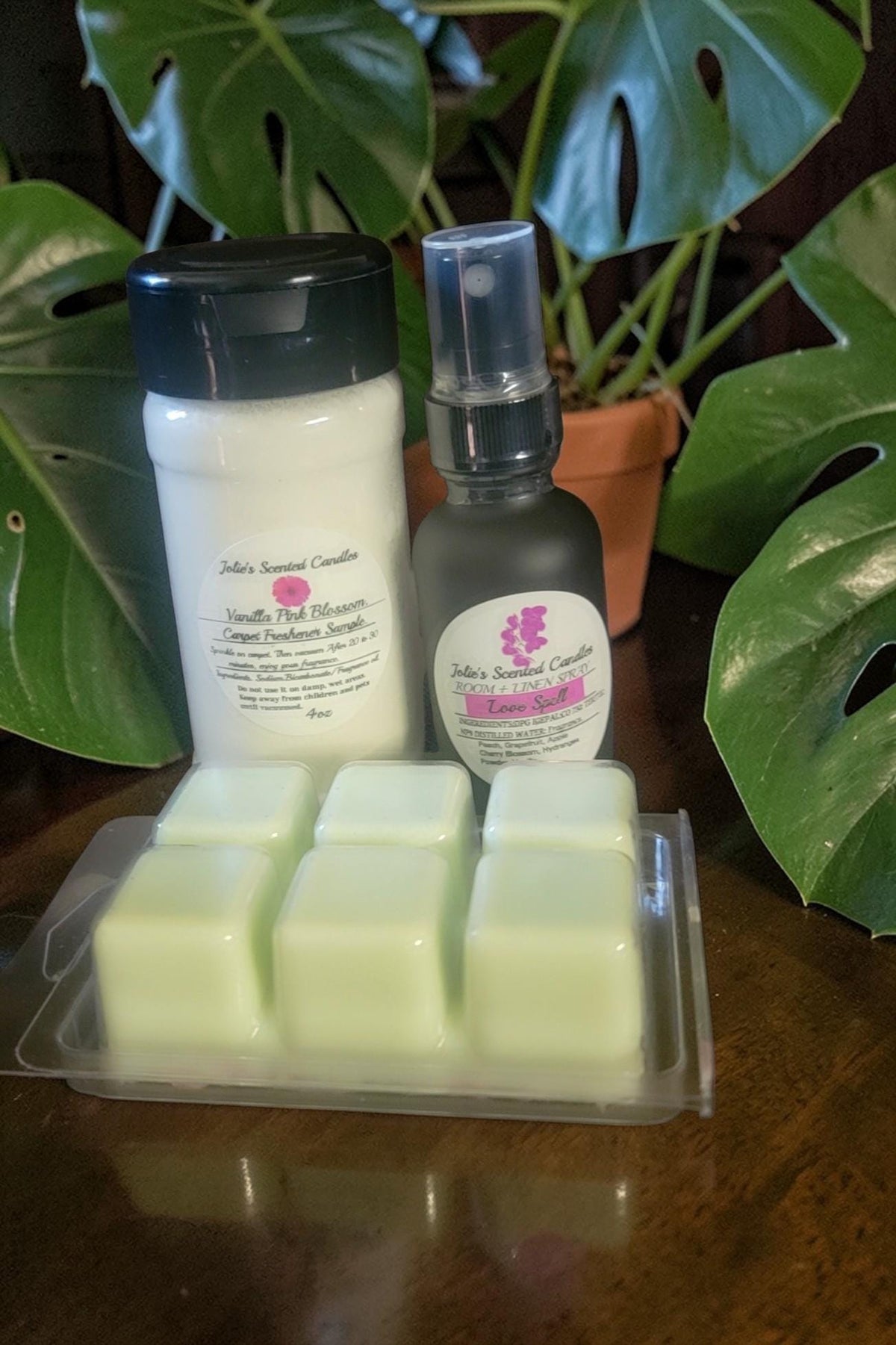 Home Fragrance Gift Set: Carpet Deodorizer Powder, Room Spray & Scented Wax Melts | 3 Piece Aromatherapy Bundle