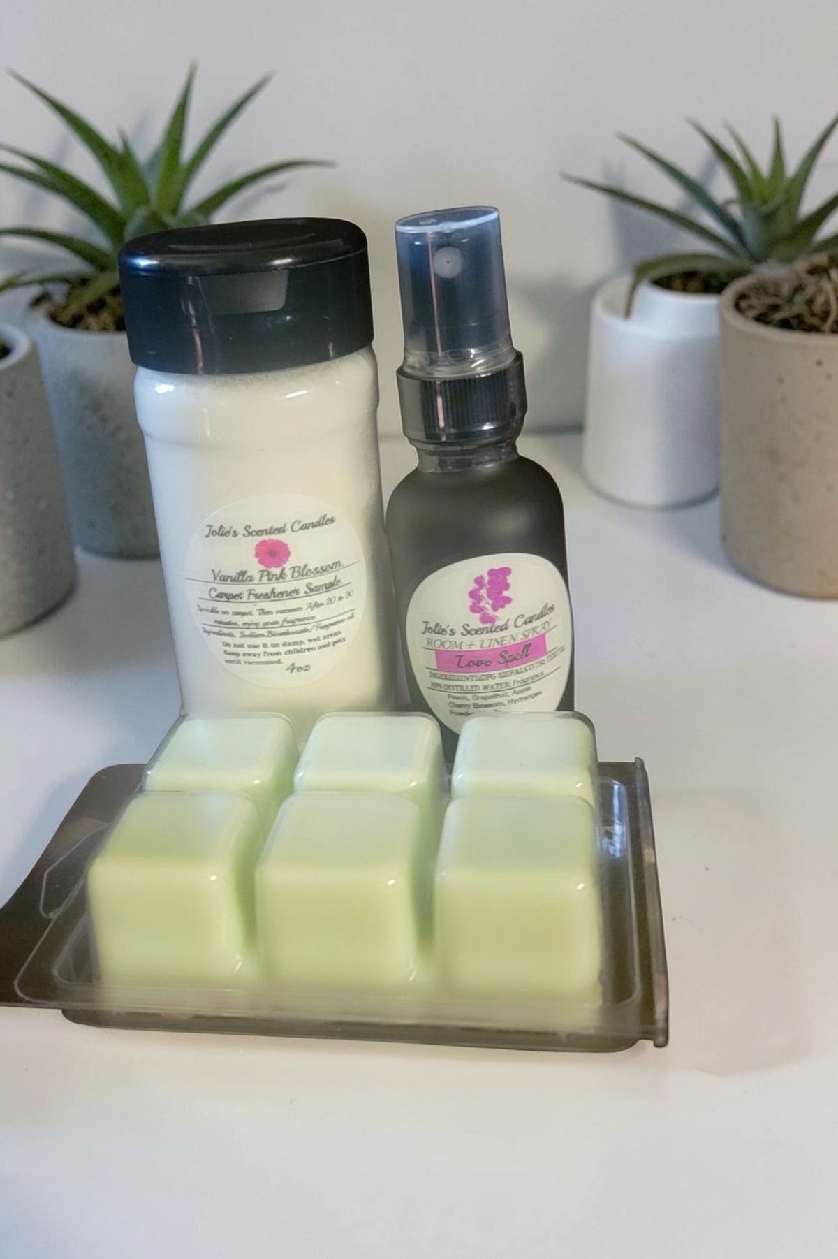 Home Fragrance Gift Set: Carpet Deodorizer Powder, Room Spray & Scented Wax Melts | 3 Piece Aromatherapy Bundle