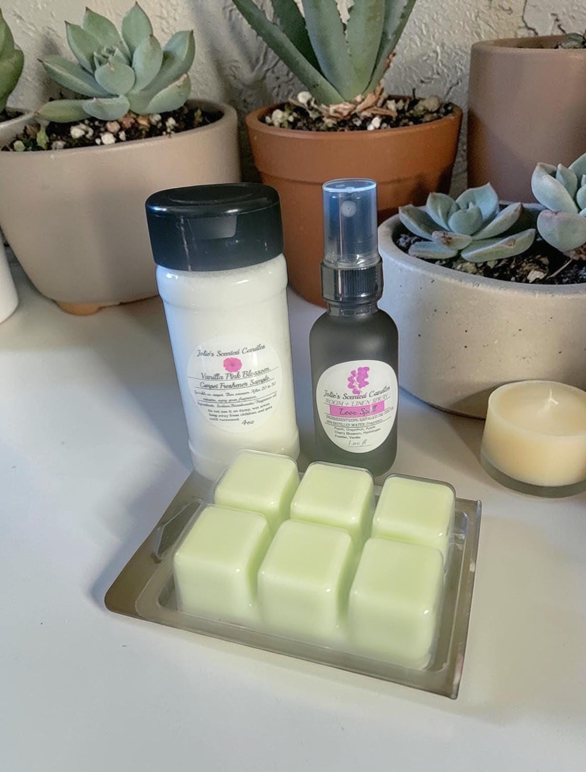 Home Fragrance Gift Set: Carpet Deodorizer Powder, Room Spray & Scented Wax Melts | 3 Piece Aromatherapy Bundle