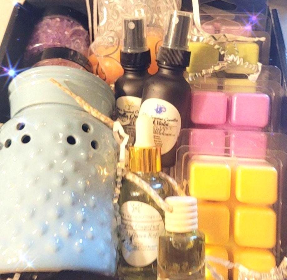 Soy Wax Melts Gift Set with Electric Wax Warmer, Hand-Poured, Long-Lasting